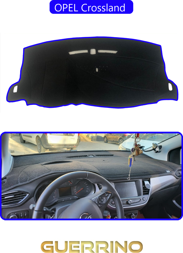 Ett Opel Crossland Torpido Koruma Halısı Mavi Kenar  - Image 1