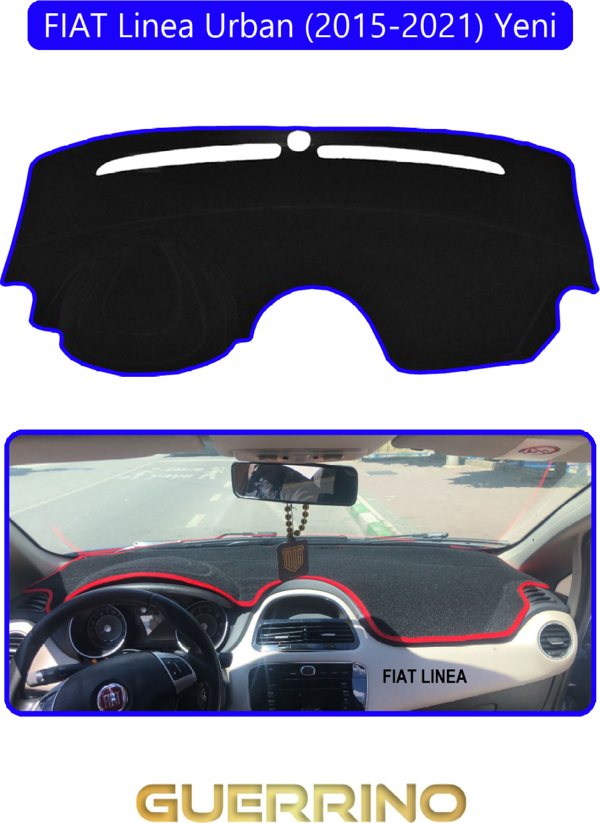 Ett Fıat Linea Urban 2015-2021 Modellerine Uygun  Yenitorpido Koruma Halısı Mavi Kenar  - Image 1