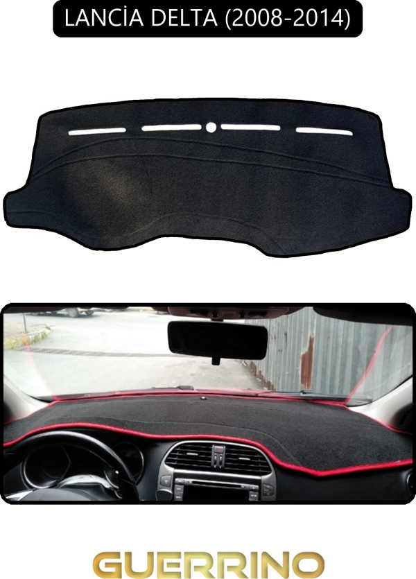 Ett Lancia Delta 2008-2014Torpido Koruma Halısı Siyah Kenar  - Image 1