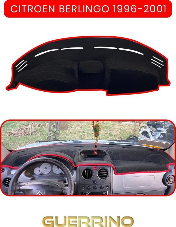 Ett Cıtroen Berlingo 1996-2006Torpido Koruma Halısı Kırmızı Kenar  - Image 1