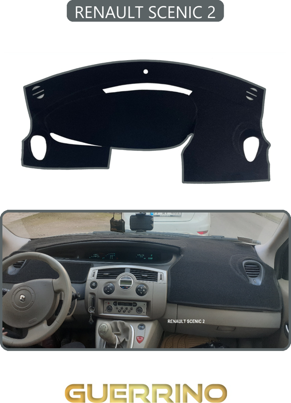 Ett Renault Scenıc 2Torpido Koruma Halısı Gri Kenar  - Image 1