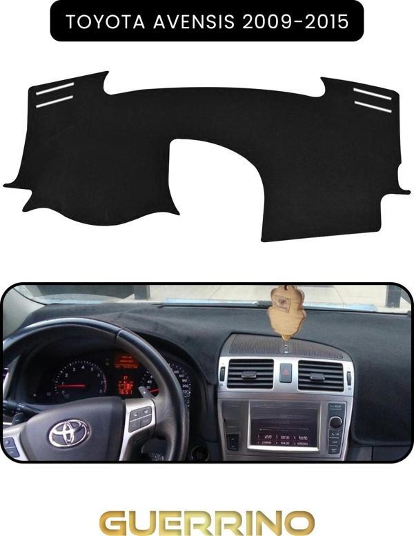 Ett Toyota Avensis (2009-2015)Torpido Koruma Halısı Siyah Kenar  - Image 1