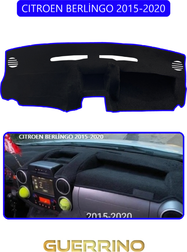 Ett Cıtroen Berlingo 2015-2020Torpido Koruma Halısı Mavi Kenar  - Image 1