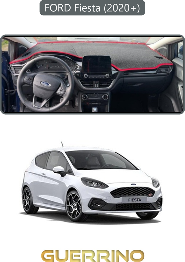 Ett Ford Fiesta (2020+)Torpido Koruma Halısı Gri Kenar  - Image 1