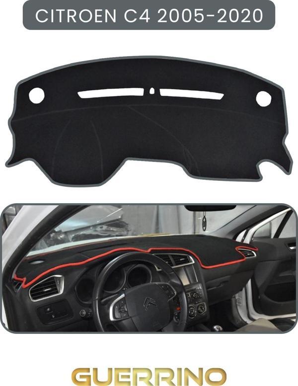 Ett Cıtroen C4 2005-2020Torpido Koruma Halısı Gri Kenar  - Image 1