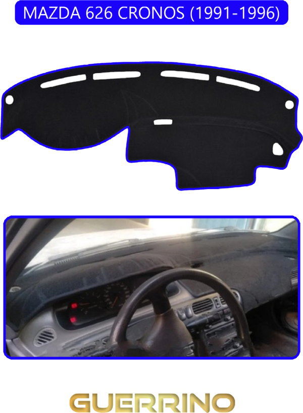 Ett Mazda 626 Cronos 1991-1996Torpido Koruma Halısı Mavi Kenar  - Image 1