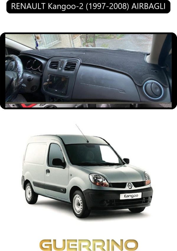 Ett Renault Kangoo-2 (1997-2008) Aırbaglıtorpido Koruma Halısı Siyah Kenar  - Image 1