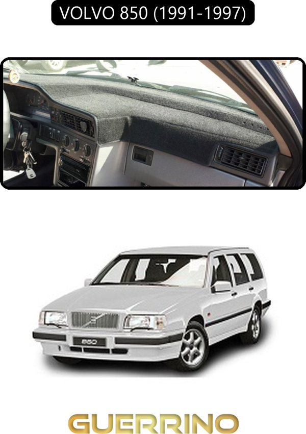 Ett Volvo 850 (1991-1997)Torpido Koruma Halısı Siyah Kenar  - Image 1