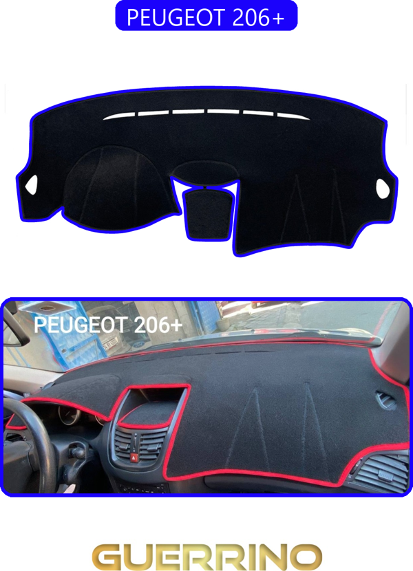 Ett Peugeot 206+Torpido Koruma Halısı Mavi Kenar  - Image 1