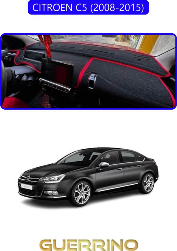 Ett Cıtroen C5 2008-2015Torpido Koruma Halısı Mavi Kenar  - Image 1