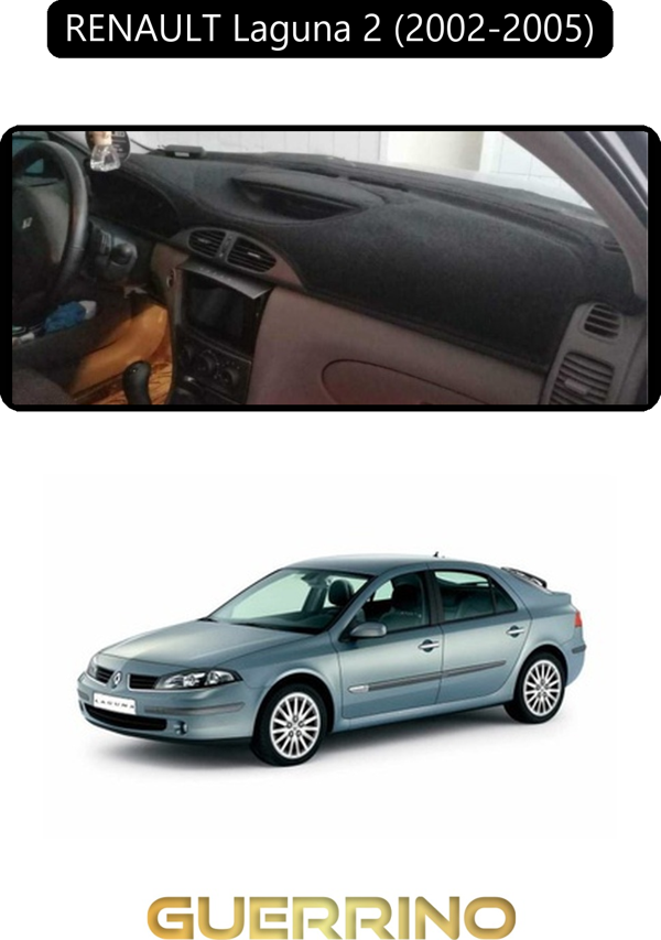 Ett Renault Laguna 2 (2002-2005)Torpido Koruma Halısı Siyah Kenar  - Image 1