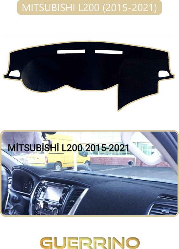Ett Mıtsubıshı L200 2015-2021Torpido Koruma Halısı Bej Kenar  - Image 1