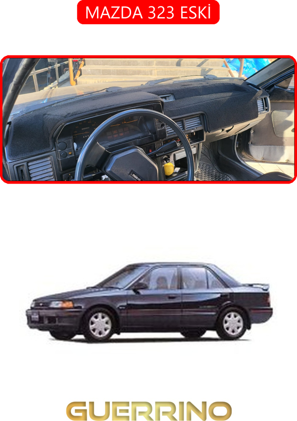 Ett Mazda 323 Hatchbacktorpido Koruma Halısı Kırmızı Kenar  - Image 1