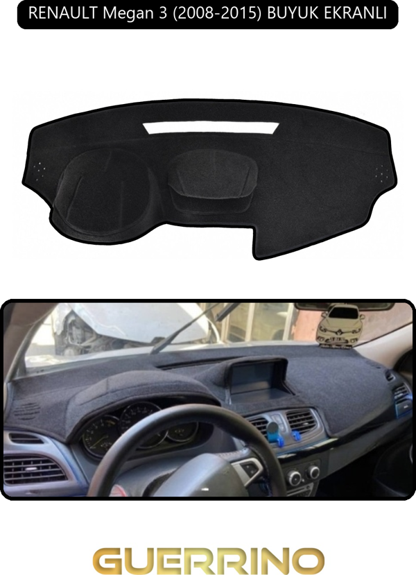 Ett Renault Megan 3 (2008-2015) Buyuk Ekranlıtorpido Koruma Halısı Siyah Kenar  - Image 1