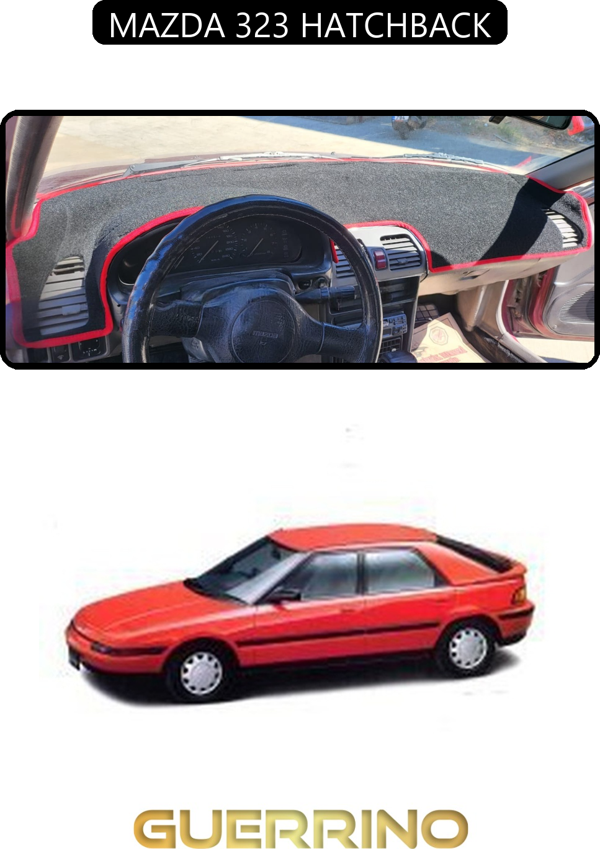 Ett Mazda 323 Hatchbacktorpido Koruma Halısı Siyah Kenar  - Image 1