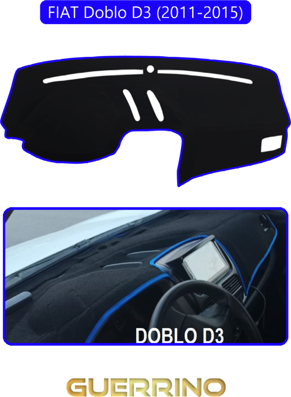Ett Fıat Doblo D3 2010-13 Modellerine Uyguntorpido Koruma Halısı Mavi Kenar  - Image 1
