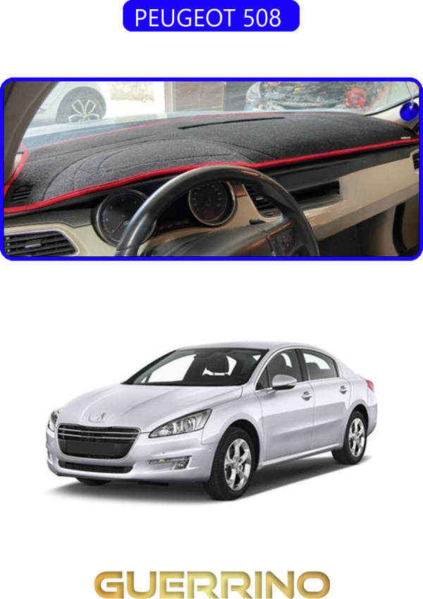 Ett Peugeot 508 Torpido Koruma Halısı Mavi Kenar  - Image 1