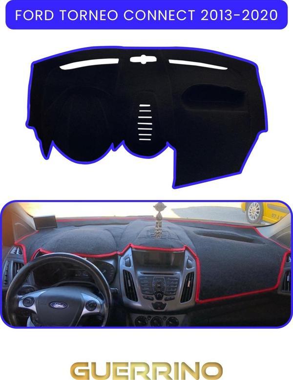 Ett Ford Torneo Connect (2013-2020)Torpido Koruma Halısı Mavi Kenar  - Image 1