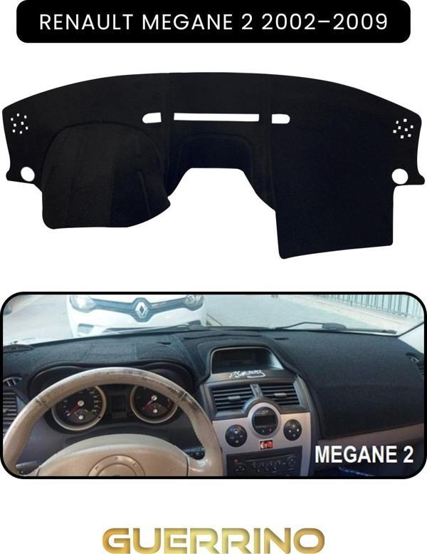 Ett Renault Megane 2 (2002–2009)Torpido Koruma Halısı Siyah Kenar  - Image 1