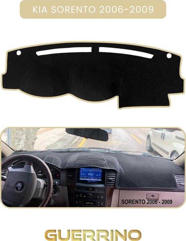 Ett Kia Sorento 2006-2009Torpido Koruma Halısı Bej Kenar  - Image 1