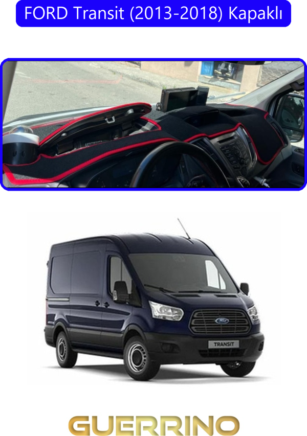Ett Ford Transit (2013-2018) Kapaklıtorpido Koruma Halısı Mavi Kenar  - Image 1