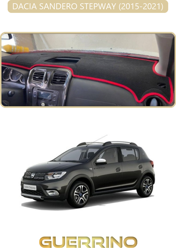 Ett Dacıa Sandero Stepway 2015-2021Torpido Koruma Halısı Bej Kenar  - Image 1