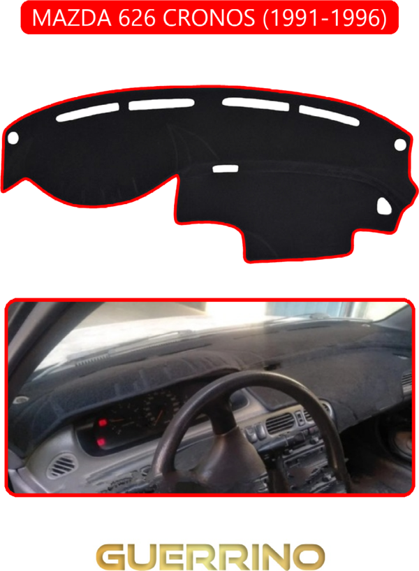 Ett Mazda 626 Cronos 1991-1996Torpido Koruma Halısı Kırmızı Kenar  - Image 1