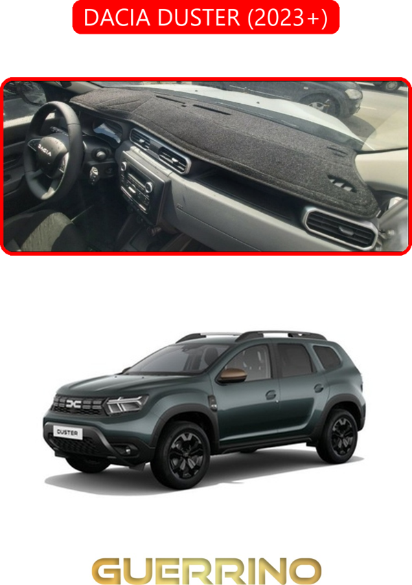 Ett Dacıa Duster 2023+Torpido Koruma Halısı Kırmızı Kenar  - Image 1