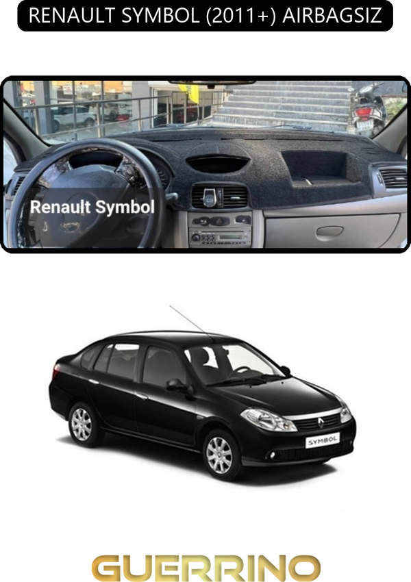 Ett Renault Symbol 2011+ Aırbagsıztorpido Koruma Halısı Siyah Kenar  - Image 1