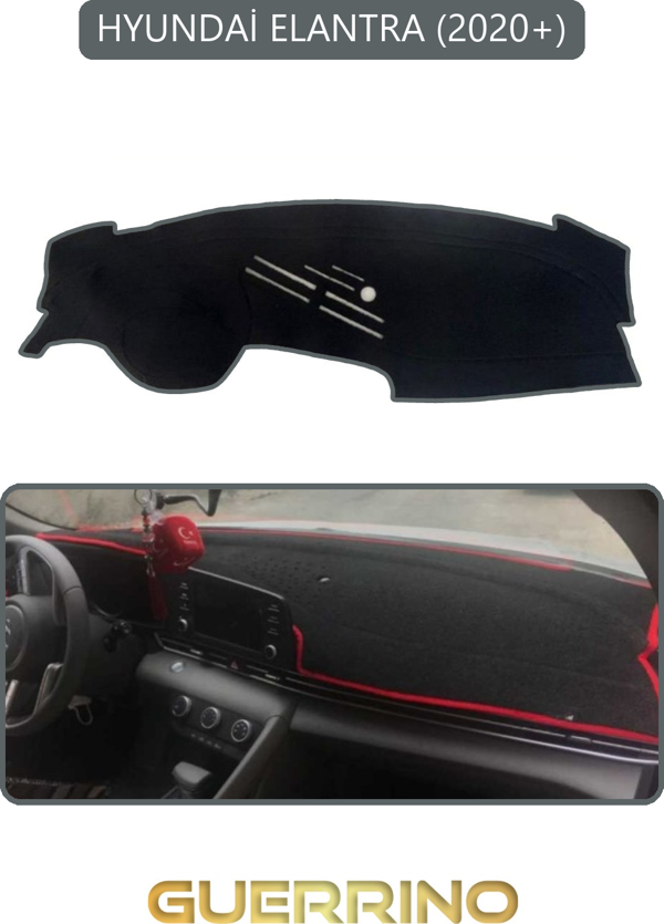 Ett Hyundai Elantra 2020+Torpido Koruma Halısı Gri Kenar  - Image 1