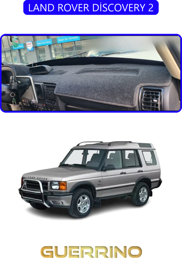 Ett Land Rover Discovery 2Torpido Koruma Halısı Mavi Kenar  - Image 1