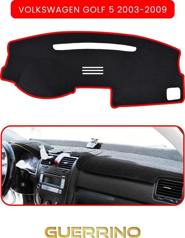 Ett Volkswagen Golf 5 (2003-2009)Torpido Koruma Halısı Kırmızı Kenar  - Image 1