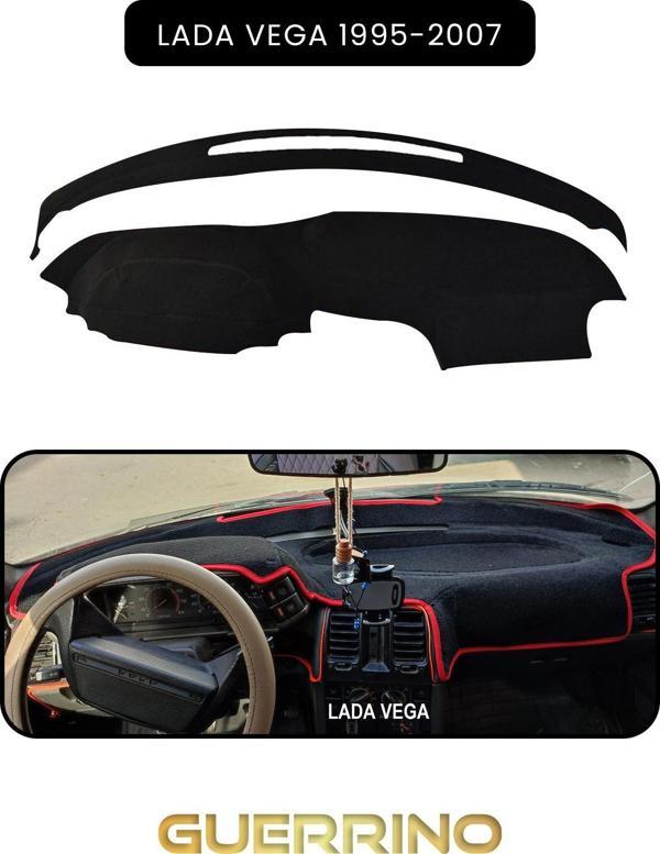 Ett Lada Vega 1995-2007Torpido Koruma Halısı Siyah Kenar  - Image 1