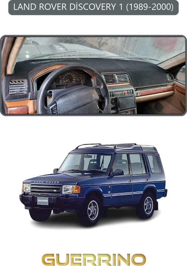 Ett Land Rover Discovery 1 1989-2000Torpido Koruma Halısı Gri Kenar  - Image 1