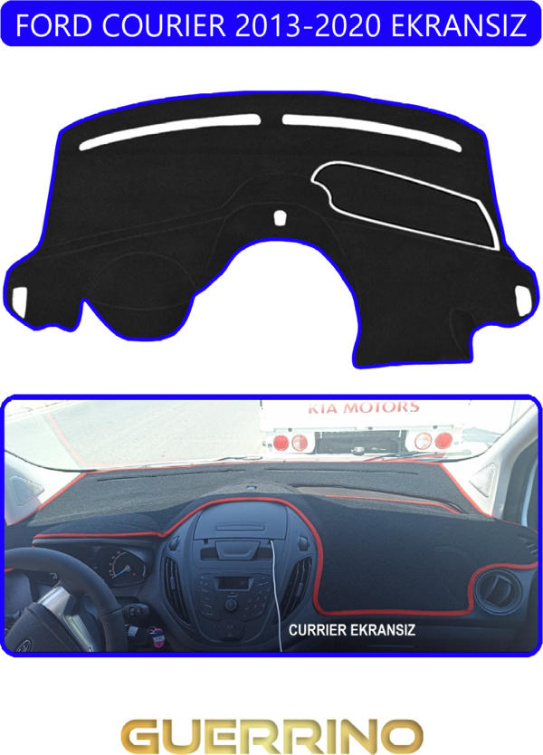 Ett Ford Courier 2013-2020 Ekransıztorpido Koruma Halısı Mavi Kenar  - Image 1