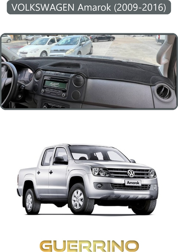 Ett Volkswagen Amarok (2009-2016)Torpido Koruma Halısı Gri Kenar  - Image 1