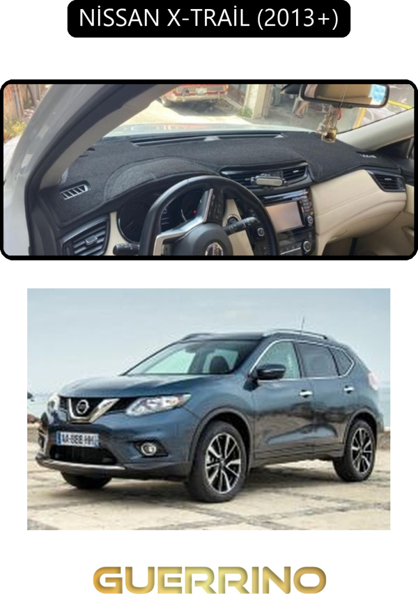Ett Nissan X-Trail 2013+Torpido Koruma Halısı Siyah Kenar  - Image 1