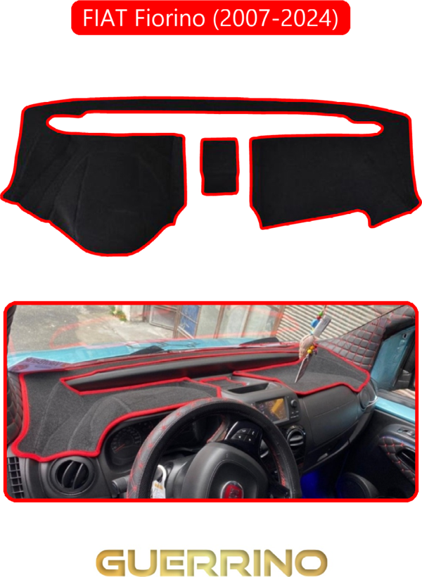 Ett Fıat Fiorino 2007-2020   Modellerine Uygun   Eski Torpido Koruma Halısı Kırmızı Kenar  - Image 1