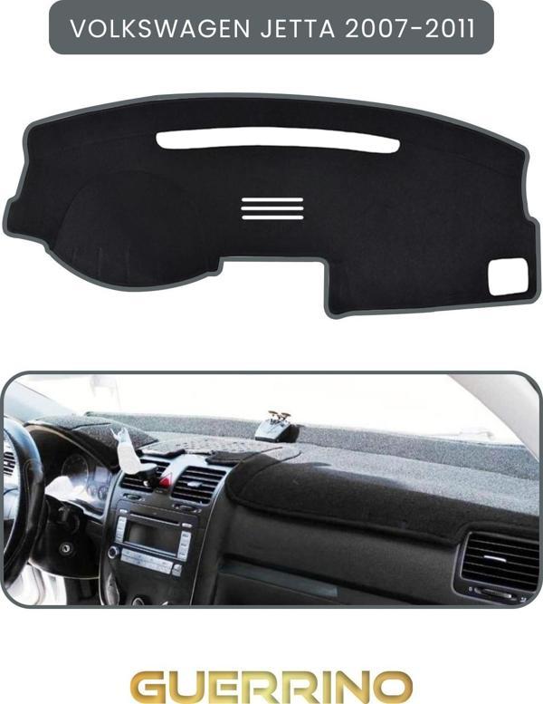 Ett Volkswagen Jetta (2007-2011)Torpido Koruma Halısı Gri Kenar  - Image 1