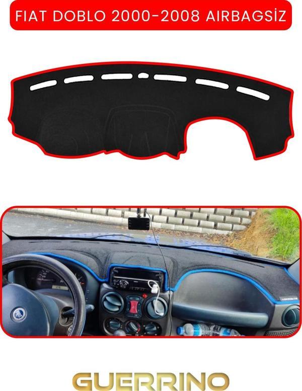 Ett Fıat Doblo 2000-2008 Modellerine Uygun Aırbagsıztorpido Koruma Halısı Kırmızı Kenar  - Image 1