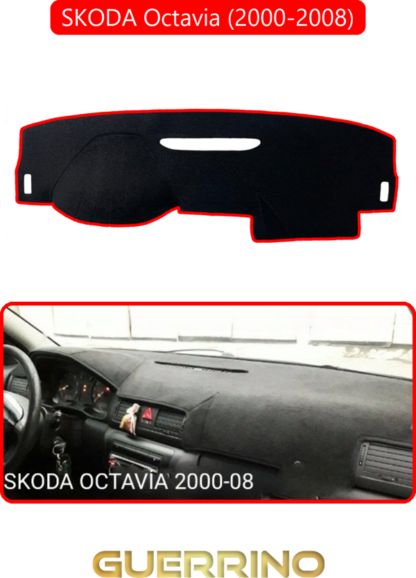 Ett Skoda Octavia (2000-2008)Torpido Koruma Halısı Kırmızı Kenar  - Image 1