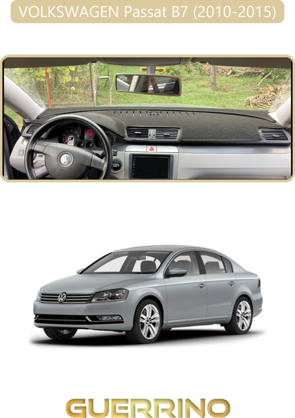 Ett Volkswagen Passat B7 (2010-2015)Torpido Koruma Halısı Bej Kenar  - Image 1