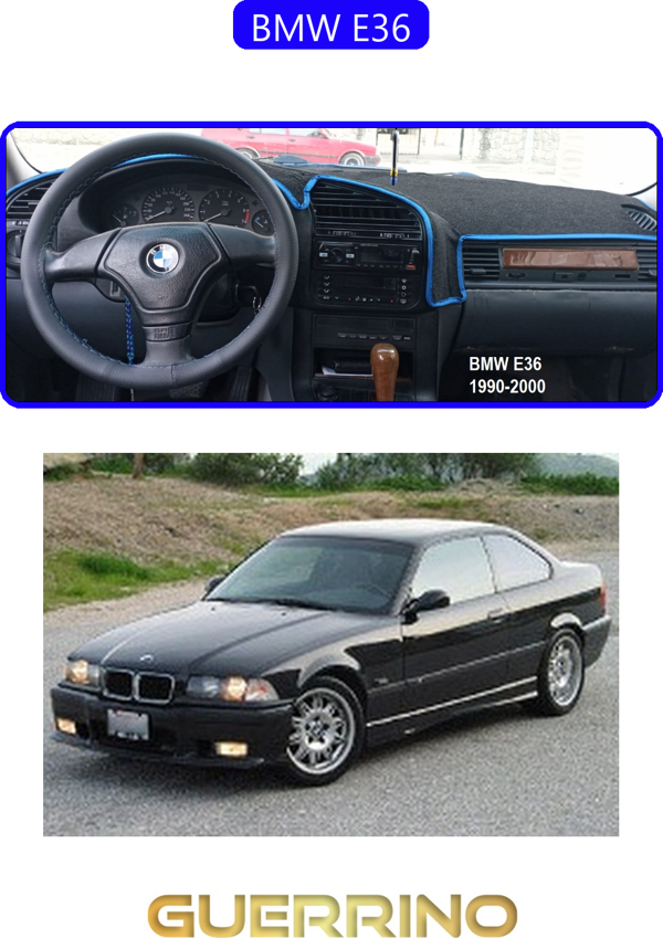 Ett Bmw E36Torpido Koruma Halısı Kırmızı Kenar  - Image 1