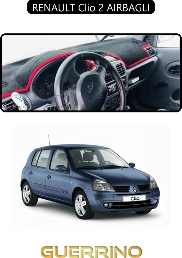 Ett Renault Clio 2 Aırbaglıtorpido Koruma Halısı Siyah Kenar  - Image 1