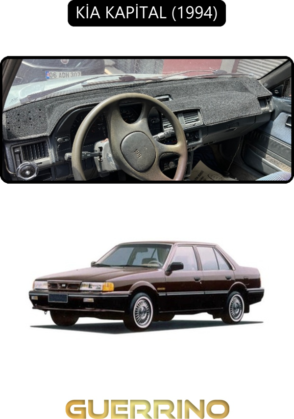Ett Kia Kapital 1994Torpido Koruma Halısı Siyah Kenar  - Image 1