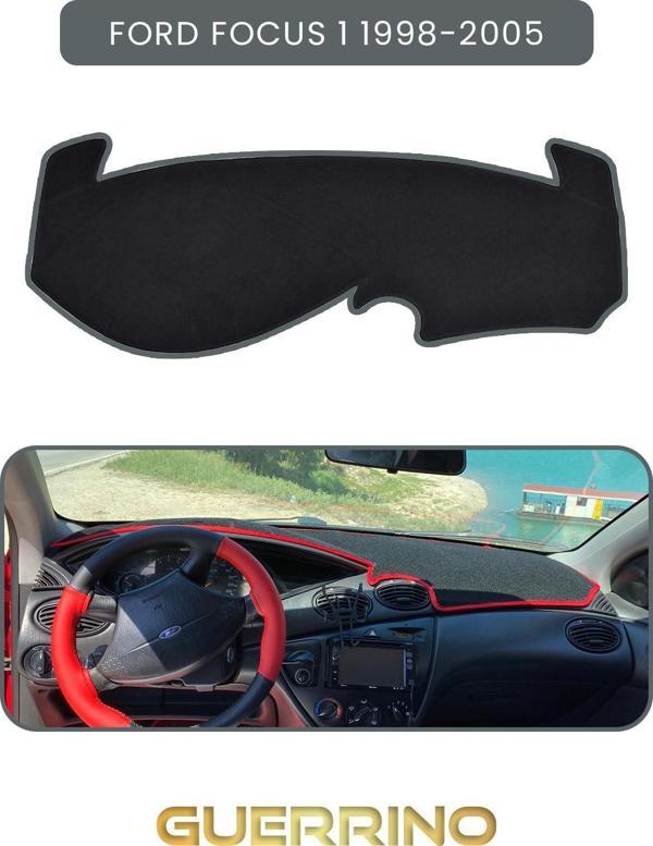 Ett Ford Focus 1 (1998-2005)Torpido Koruma Halısı Gri Kenar  - Image 1