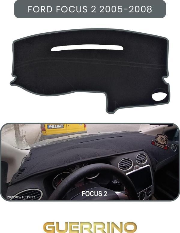 Ett Ford Focus 2 (2005-2008)Torpido Koruma Halısı Gri Kenar  - Image 1