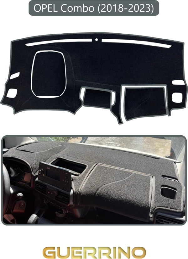 Ett Opel Combo 18+ (2018-2023)Torpido Koruma Halısı Gri Kenar  - Image 1