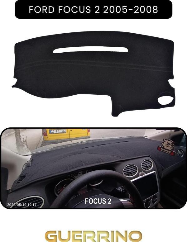Ett Ford Focus 2 (2005-2008)Torpido Koruma Halısı Siyah Kenar  - Image 1