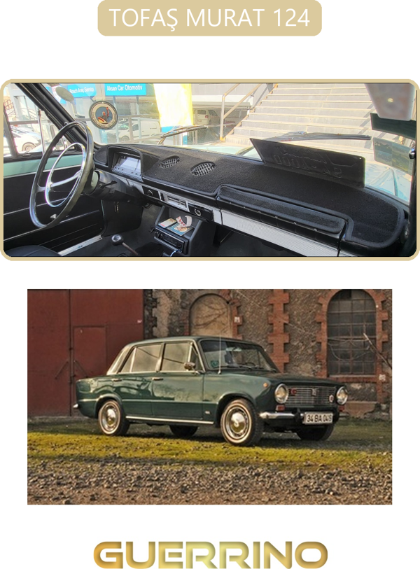 Ett Tofaş Murat 124Torpido Koruma Halısı Bej Kenar  - Image 1